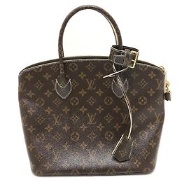 Sac à main Lockit PM Monogram Louis Vuitton Marron Blanc Doré Autre