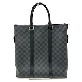 Borsa tote Anton Damier Graphite Louis Vuitton Nero Altro