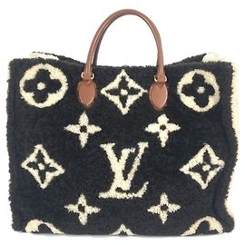 Louis Vuitton Monogram Teddy On the Go GM Tote Bag Braun Beige Monogramm