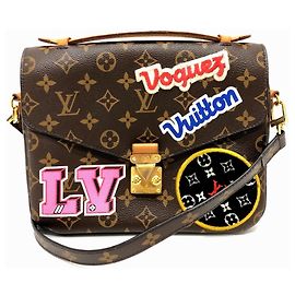 Sac à main Louis Vuitton Pochette Metis MM Patches Marron Multicolore Autre Monogramme