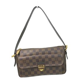 Bolsa de Ombro Damier Ravello GM Louis Vuitton Marrom Damier ebene