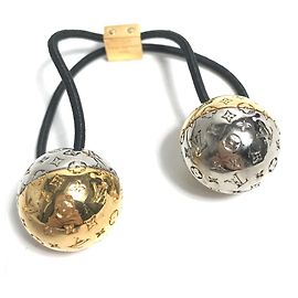 Accessorio per capelli Scrunchie Planet LV di Louis Vuitton Argento D'oro