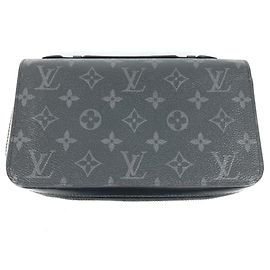 Cartera larga Monogram Eclipse de Louis Vuitton Negro Monograma