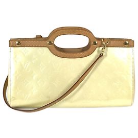 Sac à main Roxbury Drive en Monogram Vernis de Louis Vuitton Blanc