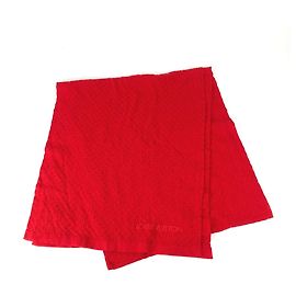 Stola in cotone/cashmere rosso Louis Vuitton Rosso