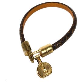 Pulsera Bangle Tribute LV Monogram Louis Vuitton Castaño Monograma
