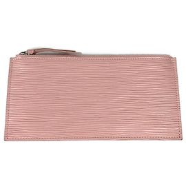 Monedero de cuero Epi Louis Vuitton Rosa