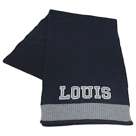 Louis Vuitton-Louis Vuitton Wool Stole Scarf-Brown,Black