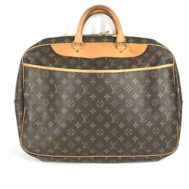 Louis Vuitton Monogram Alize 24 Van Quatre 2-Wege Tasche Braun