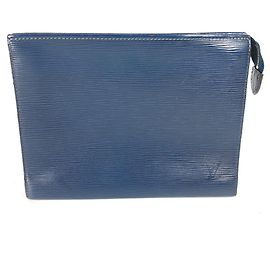 Louis Vuitton Epi Poche Toilette 26 Pouch Navy blue