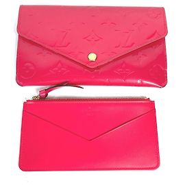 Monedero de Vernis Monogram Louis Vuitton Rosa