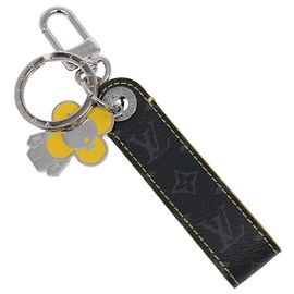 LOUIS VUITTON Monogram Eclipse Dragon Vivienne Key Holder MO1469 Auth 129758 Yellow Monogram