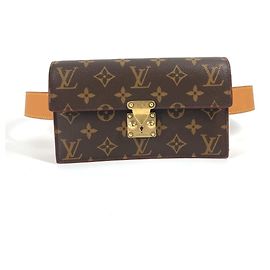 Bolso de cinturón S-Lock Monogram Louis Vuitton PM Castaño