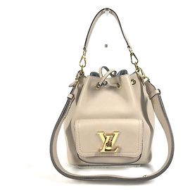 Bolsa Lockme Bucket NV da Louis Vuitton Bege Areia