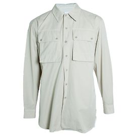 Lemaire, Camicia overshirt in cotone beige Altro