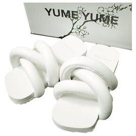 Autre Marque YUME YUME TYRE SLIDE BIO LEATHER Sandals White