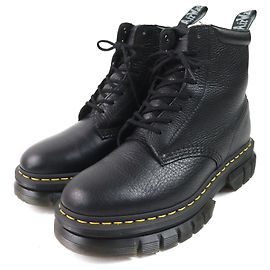 Autre Marque Dr.Martens RIKARD POLISHED SMOOTH Leather Boots Black