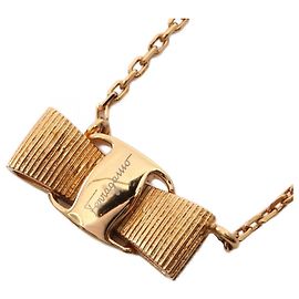 Colar Vara Ribbon da Salvatore Ferragamo Dourado