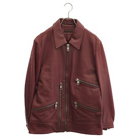 Chaqueta Dolce & Gabbana de piel de cordero Ropa de exterior Roja