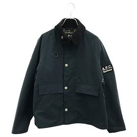 Apc A.P.C. Barbour Polyester Jacket Blue Navy blue