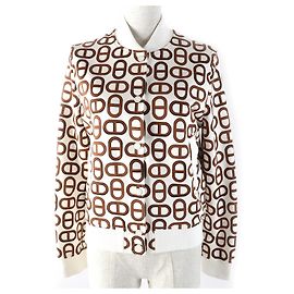 Chaqueta de algodón Teddy Blouson Hermès Castaño Otro