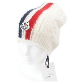 Moncler BERRETTO TORICOT Wool Alpaca Beanie White