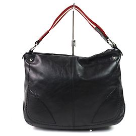 Bally TABY-SM Trainspotting Leather Tote Bag Black
