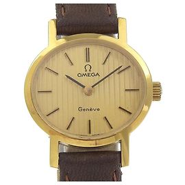 Relógio de metal Omega Geneve Dourado