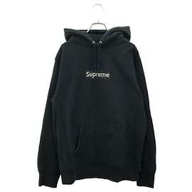 Sudadera de algodón Supreme Negro