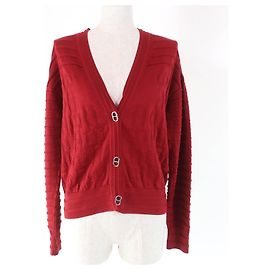 Cardigã de seda e algodão Chaine d'Ancre da Hermès Marrom Bordeaux