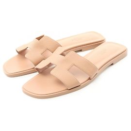 Hermès Sandales Hermes Oran Vau Epsom Rose