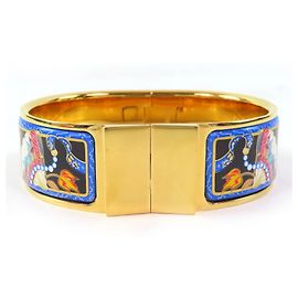 Pulsera de esmalte cloisonné Hermès Multicolor