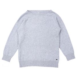 100% Kaschmir Pullover mit H-Logo-Anhänger von Hermès Grau