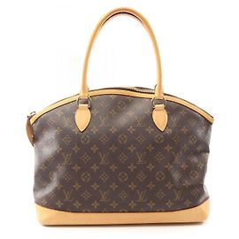 Louis Vuitton Lockit Horizontal Monogram Tote Bag Braun