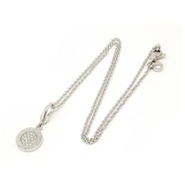 Bulgari-Bvlgari 18K White Gold Bvlgari Bvlgari Necklace Pendant-Silvery