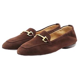 Mocassin en cuir Gucci Bit Marron