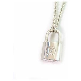 Louis Vuitton Lockit AG925 Halskette Silber