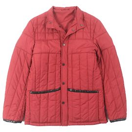 Alfred Dunhill Dunhill Quilted Padded Polyester Jacket Red