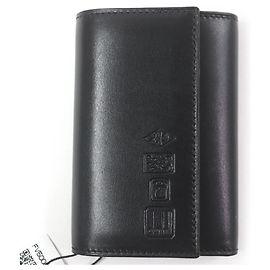 Alfred Dunhill Dunhill FV5000A Logo Embossed Leather Key Holder Black