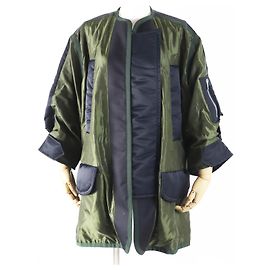 Giacca in nylon e cotone 23-06477 in acciaio inossidabile Sacai 23 Nero Altro