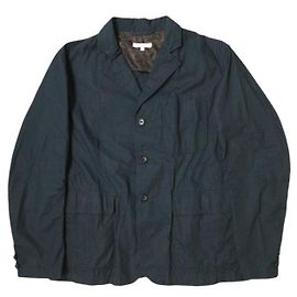 Autre Marque Giacca Baker Engineered Garments in Popeline Impermeabile Blu Blu navy