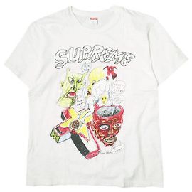Camiseta de algodão Supreme Daniel Johnston Branco