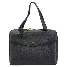 Borsa a tracolla in caviale Coco Mark di Chanel Nero