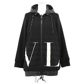 Jaqueta combinada de malha VLTN da Valentino Preto