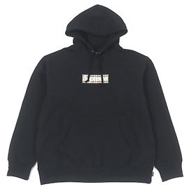 Moletom com capuz Box Logo BURBERRY Supreme em algodão e poliéster Preto