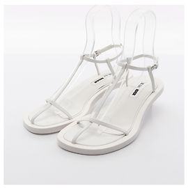 Sandales en cuir Jil Sander Blanc