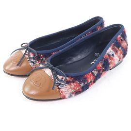 Sapatilhas de Tweed e Couro COCO Mark da Chanel Multicor