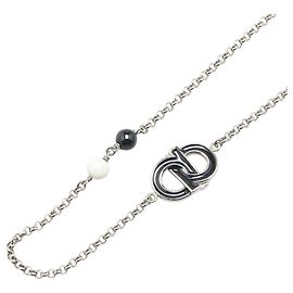 Collana Lunga Gancini Salvatore Ferragamo Argento