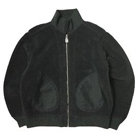 Ralph Lauren RRL FLEECE JACKET Wool Blend Jacket Black