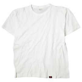 Autre Marque Pierre Cardin Solid Crew Neck Cotton T-shirt White